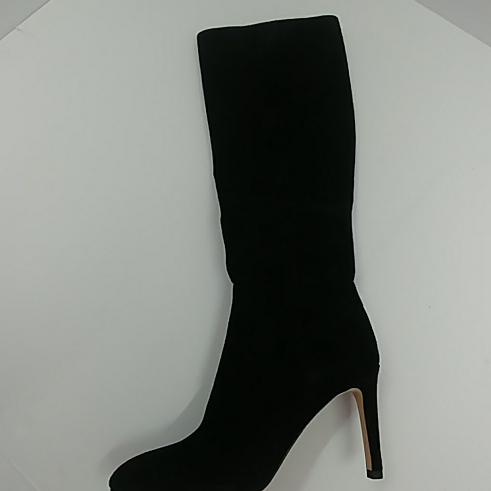 Sam Edelman Black Suede heel Boot Size 7 M